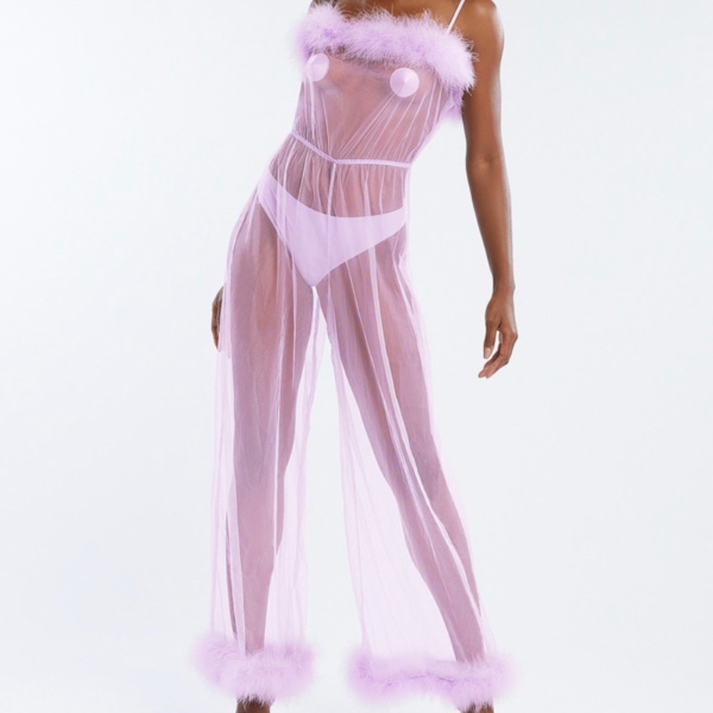 Savage x Fenty Marabou Jumpsuit